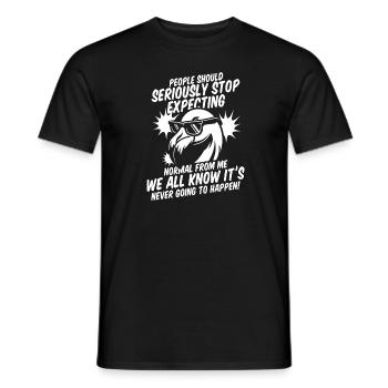 Flamingo - Men's T-Shirt - black - Front - AI Model Male 178 light (178cm)