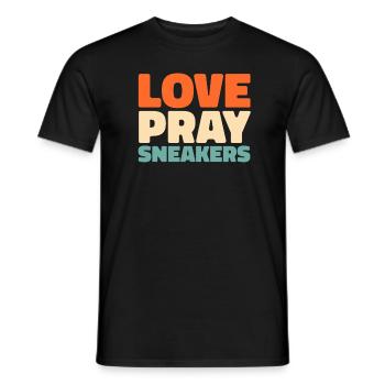 Baskets Christian - T-shirt homme - noir - Devant - AI Model Male 178 light (178cm)