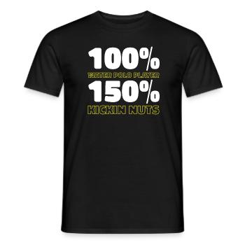 Water polo Water polo players - Men's T-Shirt - black - Front - AI Model Male 178 light (178cm)