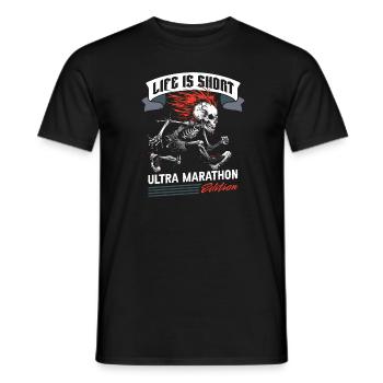 Ultramarathon - Männer T-Shirt - Schwarz - Vorne - AI Model Male 178 light (178cm)