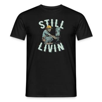 Electrician, Electronics Technician - Men's T-Shirt - black - Front - AI Model Male 178 light (178cm)