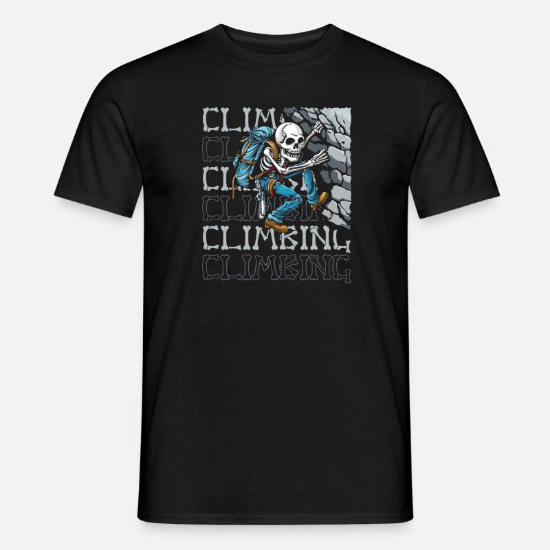 Klettern Kletterer - Männer T-Shirt - Schwarz