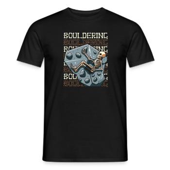 Bouldern Bouldering - Männer T-Shirt - Schwarz - Vorne - AI Model Male 178 light (178cm)