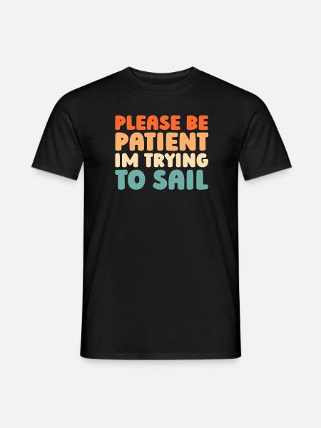 Sailing, Sailing, Sailboat, Navigation - Men's T-Shirt - black