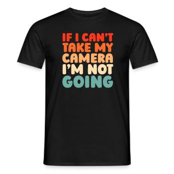Photographe Appareil photo de photographie - T-shirt homme - noir - Devant - AI Model Male 178 light (178cm)