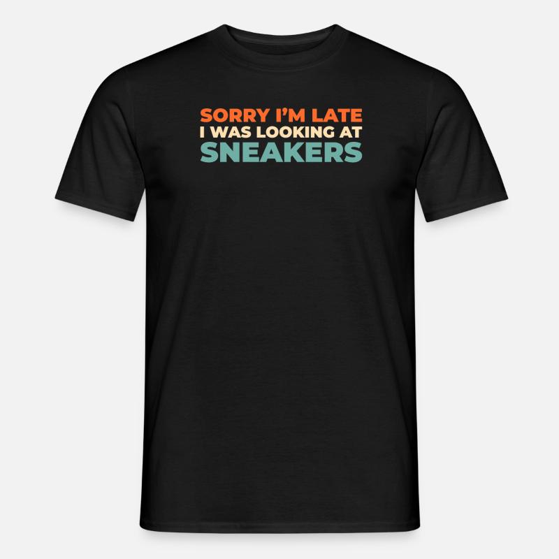 Sneakers - Männer T-Shirt - Schwarz