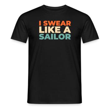 Voilier Voilier Jurer Comme Un Marin - T-shirt homme - noir - Devant - AI Model Male 178 light (178cm)