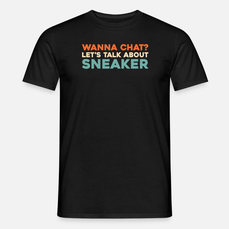 Sneakers - Männer T-Shirt - Schwarz