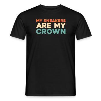 Sneakers - Men's T-Shirt - black - Front - AI Model Male 178 light (178cm)