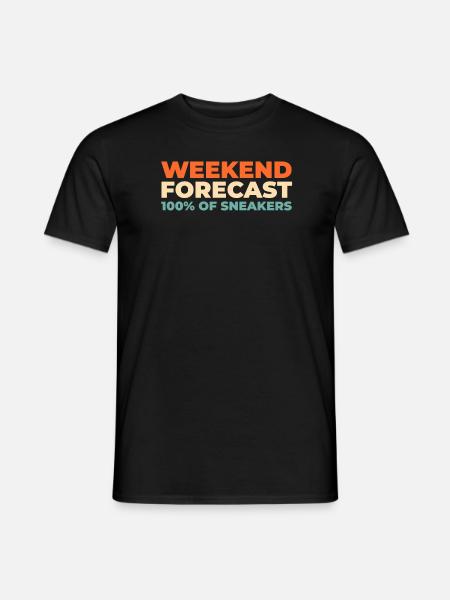 Lancer de chaussures de baskets - T-shirt homme - noir