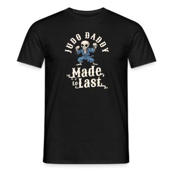 Judoka Skelett Fathers Day Dad - Männer T-Shirt - Schwarz - Vorne - AI Model Male 178 light (178cm)