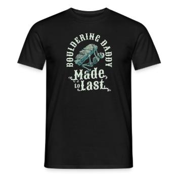 Bloc Bloc Squelette Fête des pères Papa - T-shirt homme - noir - Devant - AI Model Male 178 light (178cm)
