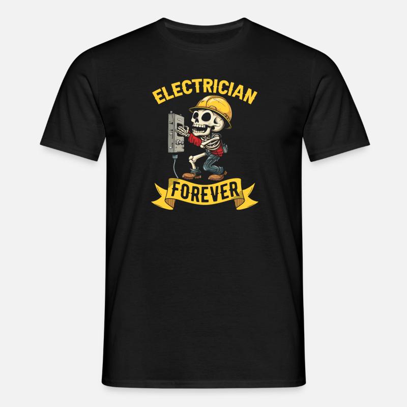 Electrician Electronics Technician - Men's T-Shirt - black