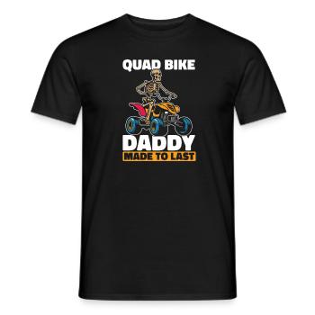 Quad Skeleton Fête des Pères Papa - T-shirt homme - noir - Devant - AI Model Male 178 light (178cm)