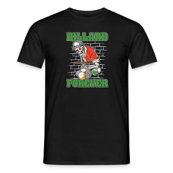 Squelette de billard - T-shirt homme - noir - Devant - AI Model Male 178 light (178cm)