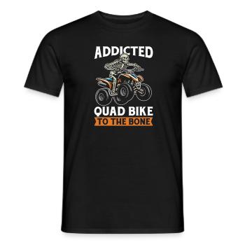 Quad Bike Skelett - Männer T-Shirt - Schwarz - Vorne - AI Model Male 178 light (178cm)