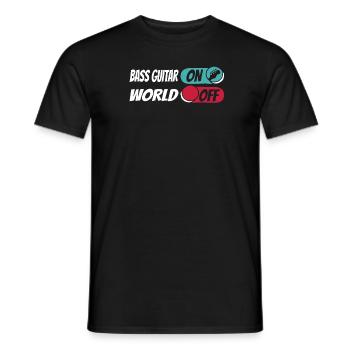 Bassist Bass Guitar Basser - Men's T-Shirt - black - Front - AI Model Male 178 light (178cm)