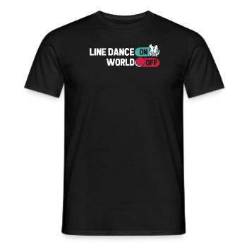Danse en ligne Danse en ligne sur World Off - T-shirt homme - noir - Devant - AI Model Male 178 light (178cm)