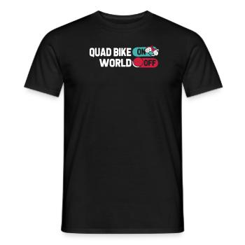 Quad Bike Quad Bike On World Off - Männer T-Shirt - Schwarz - Vorne - AI Model Male 178 light (178cm)
