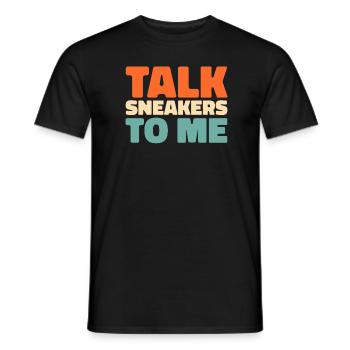 Sneakers - Men's T-Shirt - black - Front - AI Model Male 178 light (178cm)