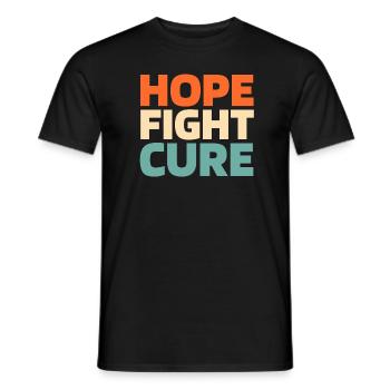 Alzheimer Hope Fight Cure Alzheimers - Männer T-Shirt - Schwarz - Vorne - AI Model Male 178 light (178cm)