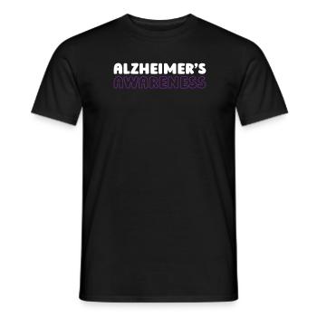 Alzheimer I Wear Purple For My Cousin Alzheimers - Männer T-Shirt - Schwarz - Vorne - AI Model Male 178 light (178cm)