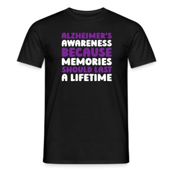 Alzheimer's Alzheimer's Support - Men's T-Shirt - black - Front - AI Model Male 178 light (178cm)