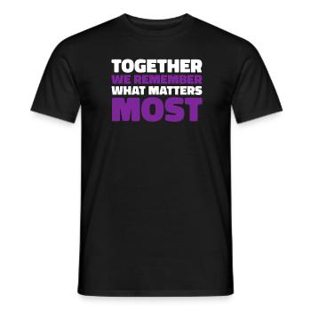 Alzheimer's Alzheimer's Support - Men's T-Shirt - black - Front - AI Model Male 178 light (178cm)