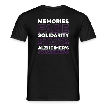Alzheimer Alzheimers Support - Männer T-Shirt - Schwarz - Vorne - AI Model Male 178 light (178cm)
