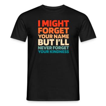 Alzheimer Drôle Sensibilisation à la maladie d’Alzheimer - T-shirt homme - noir - Devant - AI Model Male 178 light (178cm)