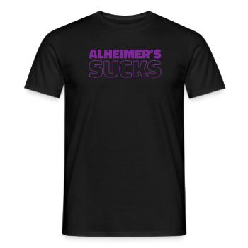 Alzheimer Funny Alzheimers - Men's T-Shirt - black - Front - AI Model Male 178 light (178cm)