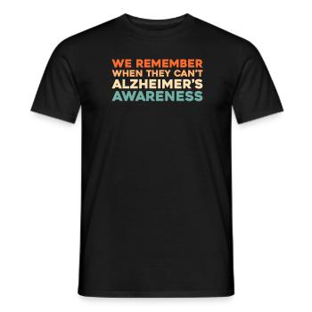 Alzheimer - Männer T-Shirt - Schwarz - Vorne - AI Model Male 178 light (178cm)