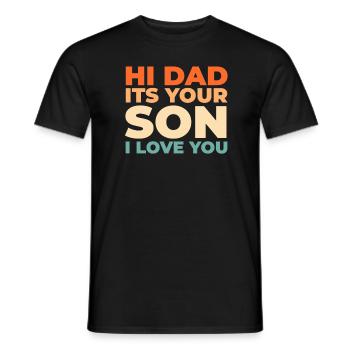 Le fils d’Alzheimer Soutien à la maladie d’Alzheimer - T-shirt homme - noir - Devant - AI Model Male 178 light (178cm)