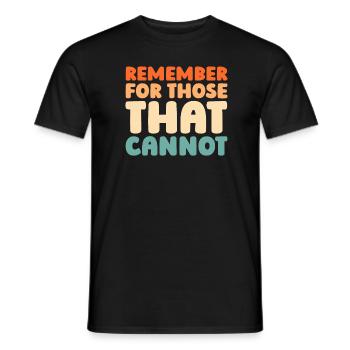 Alzheimer - Männer T-Shirt - Schwarz - Vorne - AI Model Male 178 light (178cm)