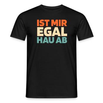 Black humor - Men's T-Shirt - black - Front - AI Model Male 178 light (178cm)