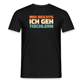 Zimmermann Tischler Schreiner - Männer T-Shirt - Schwarz - Vorne - AI Model Male 178 light (178cm)
