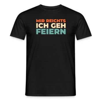 Humour noir J’en ai assez Je vais faire la fête - T-shirt homme - noir - Devant - AI Model Male 178 light (178cm)