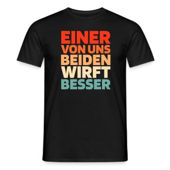 Black Humor Sports - Men's T-Shirt - black - Front - AI Model Male 178 light (178cm)