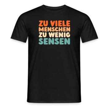 Black humor - Men's T-Shirt - black - Front - AI Model Male 178 light (178cm)