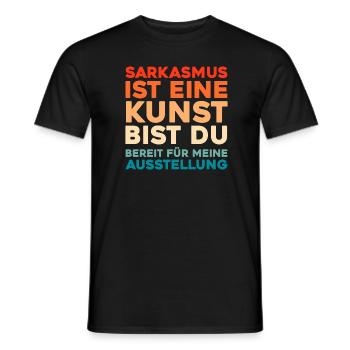 Black humor - Men's T-Shirt - black - Front - AI Model Male 178 light (178cm)