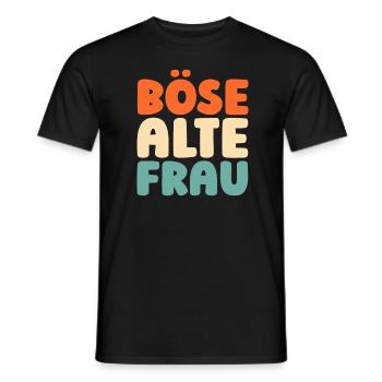 Humour Noir Bse Vieille Femme - T-shirt homme - noir - Devant - AI Model Male 178 light (178cm)