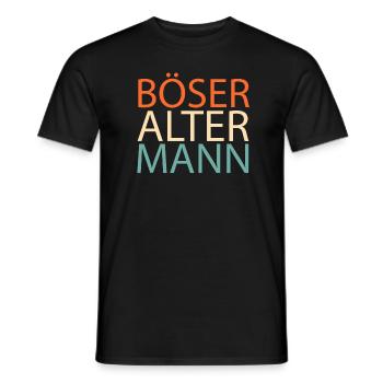 Schwarzer Humor Bser Alter Mann - Männer T-Shirt - Schwarz - Vorne - AI Model Male 178 light (178cm)