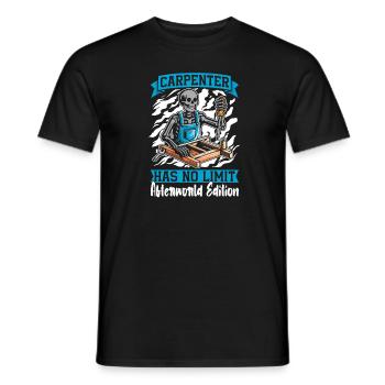 Charpentier Charpentier Charpentier Squelette de charpentier - T-shirt homme - noir - Devant - AI Model Male 178 light (178cm)