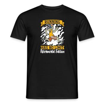 Runner Jogger Runner Running Skeleton - T-shirt homme - noir - Devant - AI Model Male 178 light (178cm)