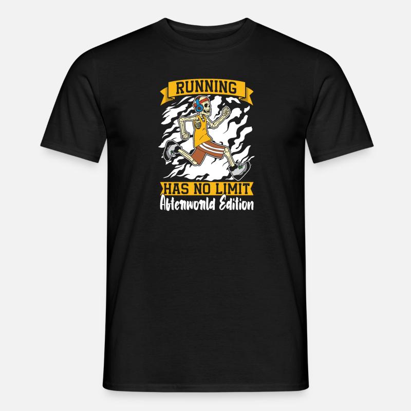 Runner Jogger Runner Running Skeleton - T-shirt homme - noir