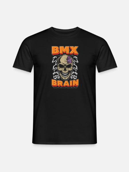 Bmx Bmx Biker Crâne Bmx Cerveau - T-shirt homme - noir
