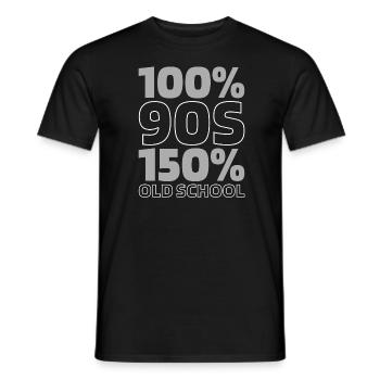 Années 90 Années 90 - T-shirt homme - noir - Devant - AI Model Male 178 light (178cm)