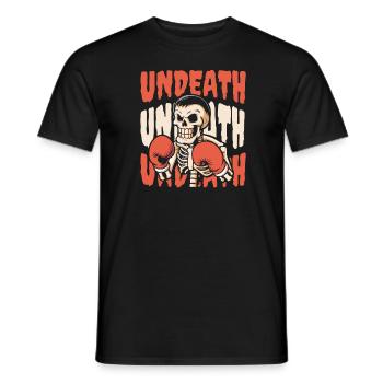 Boxing Boxer Skeleton Undeath - Men's T-Shirt - black - Front - AI Model Male 178 light (178cm)