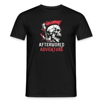 Guitare électrique Guitare électrique Crâne - T-shirt homme - noir - Devant - AI Model Male 178 light (178cm)