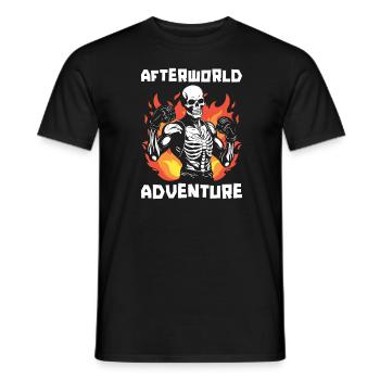 Boxen Boxer Skelett Afterworld Adventure - Männer T-Shirt - Schwarz - Vorne - AI Model Male 178 light (178cm)